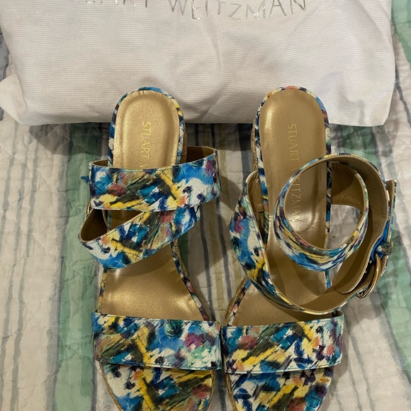 Stuart Weitzman wedge sandals - Picture 1 of 9